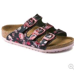 Birkenstock Florida Sandals Floral 3 Strap Girl’s Size 12-12.5
